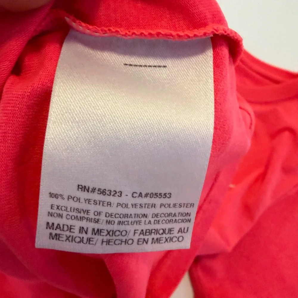 Nike Dri-FIT Womens Training Shirt Red Short Sleeve Athletic Tee XS RN56323